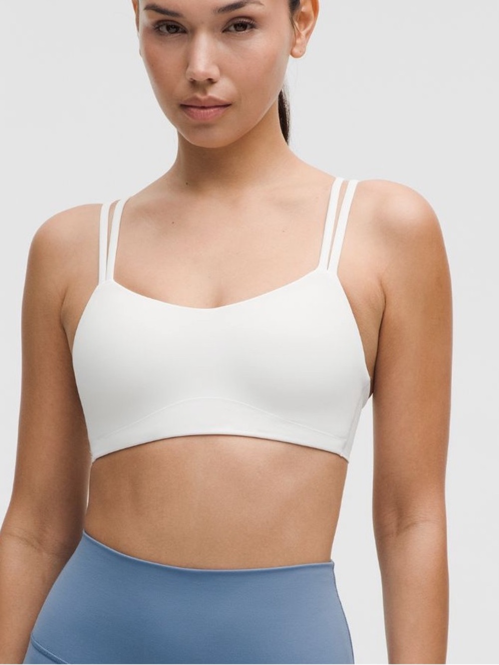 Lululemon Like a Cloud Bra White Top Workout Wear